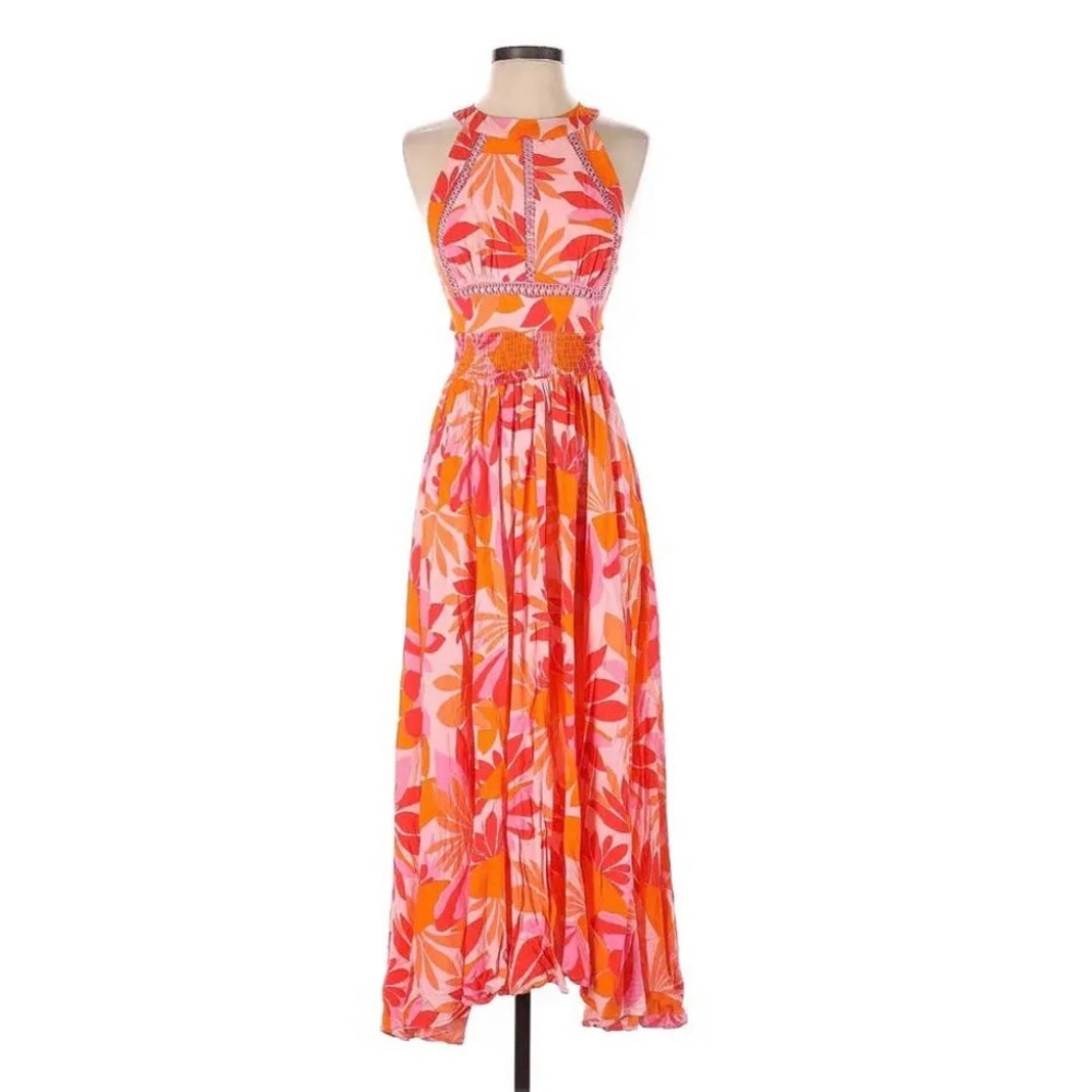 NWT Anthropologie Abel The Label Floral Maxi Dress, Medium Wedding Guest Dress